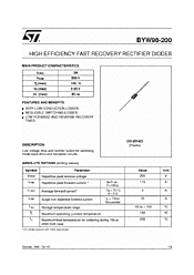 DataSheet BYW98-200 pdf